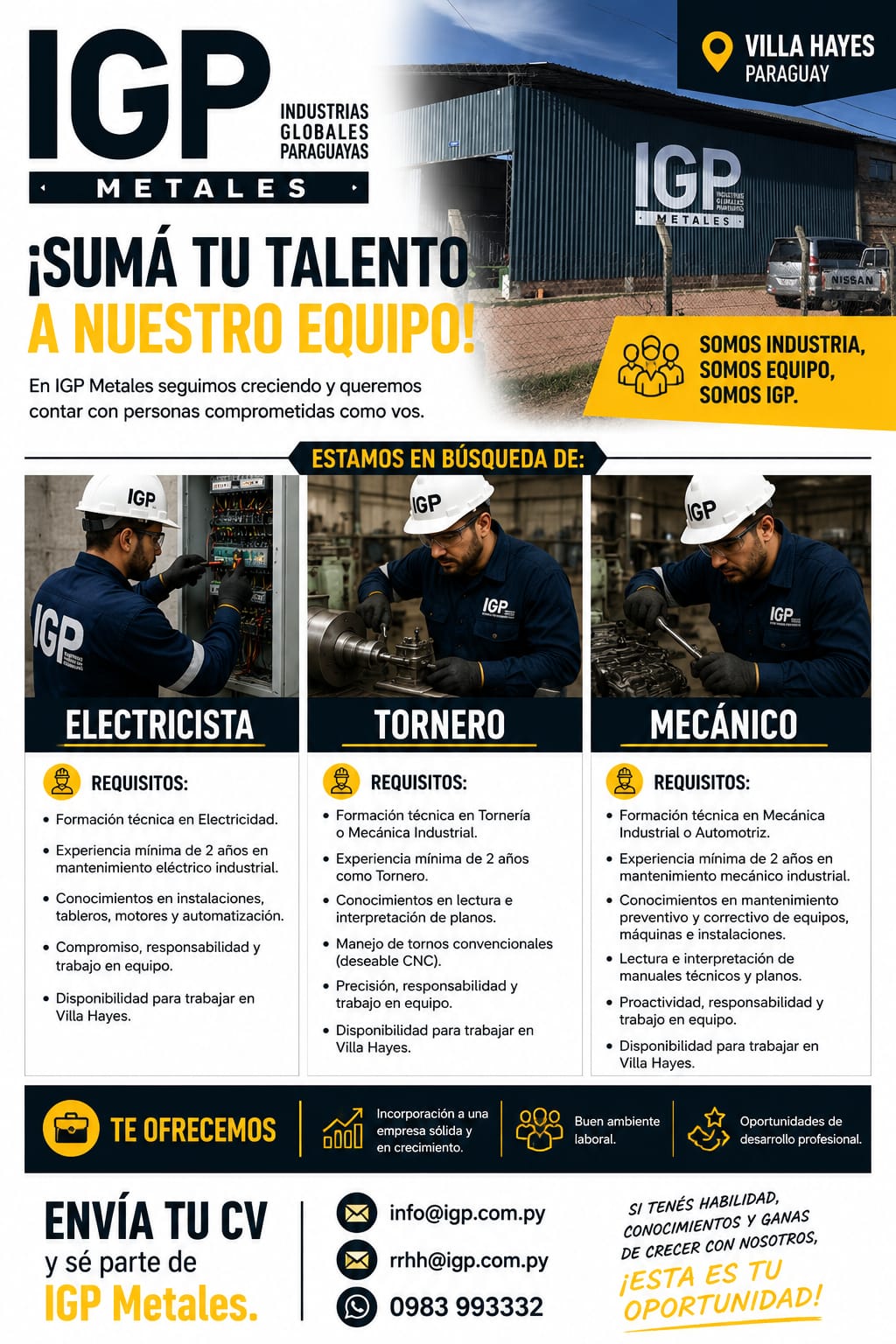 Oportunidad Laboral
