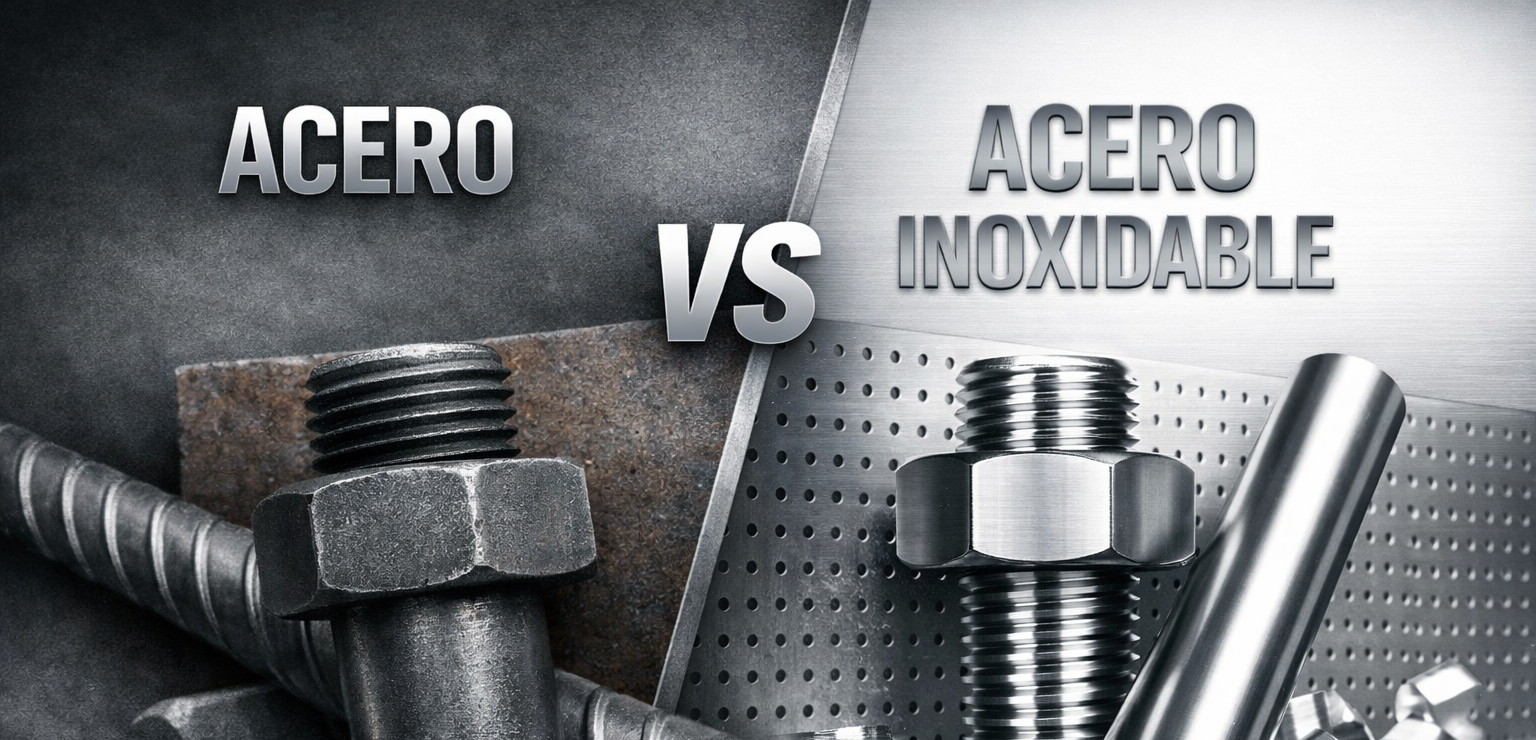 Guía de Selección: Acero vs. Acero Inoxidable